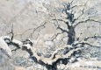 艾中信油畫_北京胡同雪景_高清大圖下載