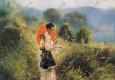 潘鴻海油畫作品 陽光沐浴 高清下載