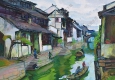 陳鈞德作品 水鄉(xiāng) 高清大圖下載