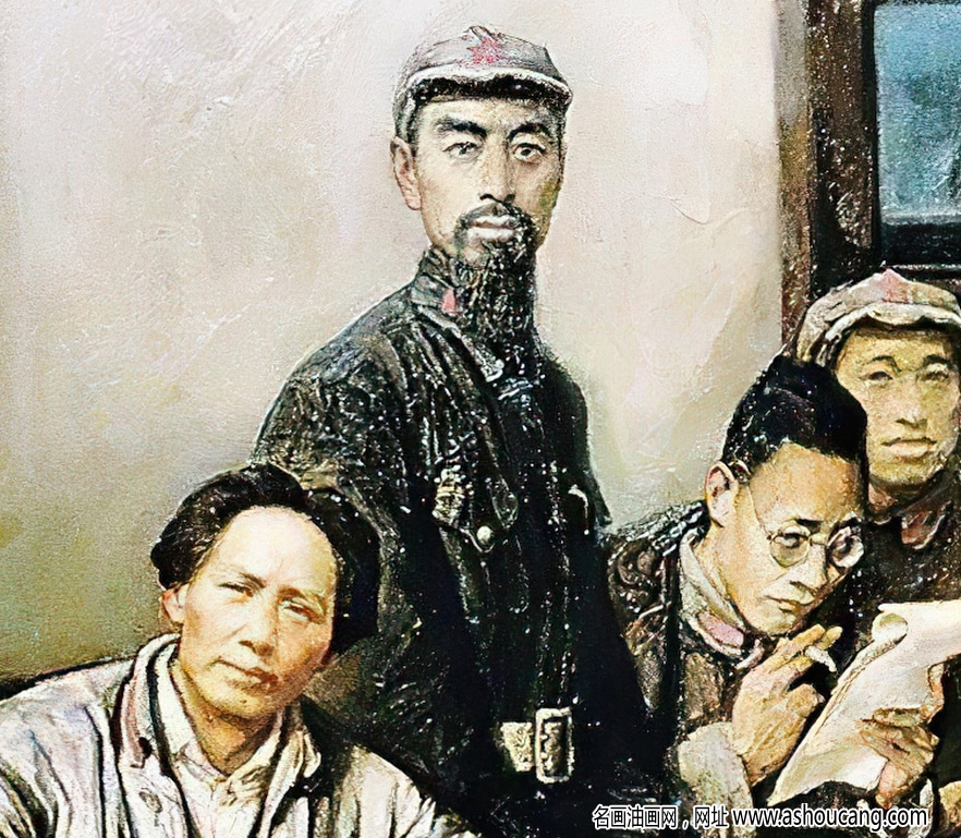 沈堯伊油畫_遵義會議_高清大圖下載