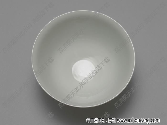 明永樂(lè) 甜白暗花雙龍紋茶鐘 高清大圖下載