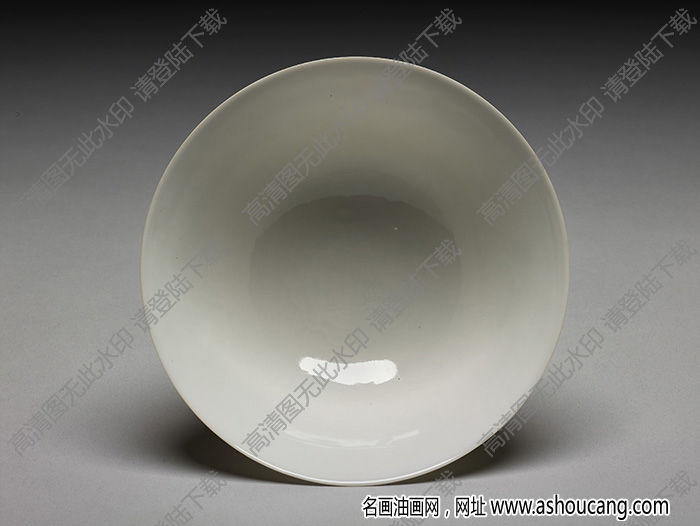 明永樂(lè) 甜白雙龍紋高足碗 高清大圖下載