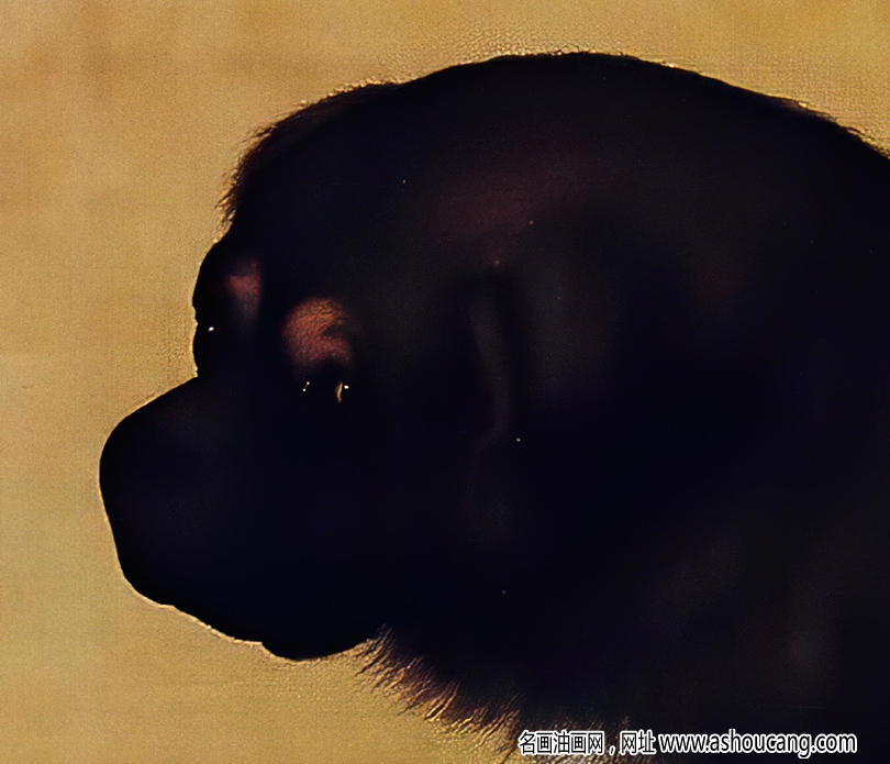 郎世寧 十駿犬圖4-蒼猊 高清名畫(huà)下載